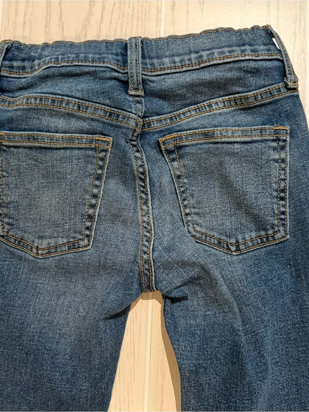 Old Navy Jeans Boys 6 Slim Blue Denim‎ Straight 360 Stretch Adjustable Waist